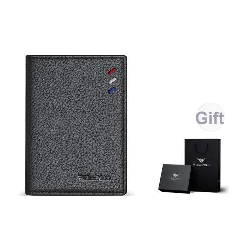 WilliamPOLO Картхолдер из коровьей кожи чехол стандартный мужской черный кофейный