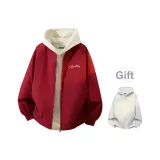 Бордовый (1099 Термический хлопковый пуховик, Бесплатно Белый Фотиния Серый Свитшот)