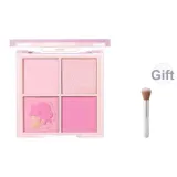 4# Персиковый цветок Фиолетовый Лотос (Включает щетку для румян)