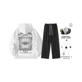 Белый комплект (с модным ожерельем + сумка через плечо)