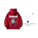 Бордовый (в комплекте с модным ожерельем)