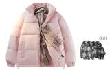 Розовый (Пуховик-BL0610) (Подарок Бренд Модный Шарф)