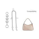 [Белый комплект из двух частей] Бабочка, цепь-удлинитель 14 см + клевер четырехлистный, декоративная цепочка 45 см