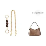 [Двухкомпонентный комплект] Золото-Тёмный Кофейный Амбер 13 см + Декоративная цепь 45 см