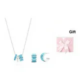 520 Классический C Логотип Монограмма Ожерелье и Серьги-гвоздики Подарочная Коробка