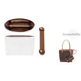 [Комплект из двух частей] Тоут Мини Бумага DuPont Подкладка + Коричневый Эксклюзивные Плечевые накладки