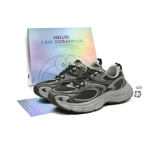 DoraemonA Низкий топ толстая подошва кроссовки унисекс
