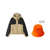 Хаки [Водонепроницаемая пуховая куртка Xinxue Li] С подарками флисовая подкладка ведро