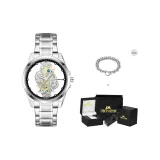 Вырезной серебряный (браслет + коробка)