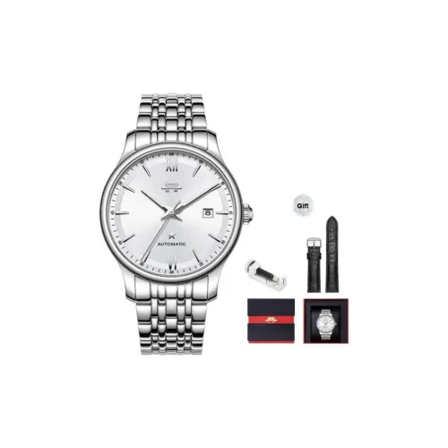 Beijing Автоматический Механический Механизм Мужские Часы Classic Collection 40 мм Серебряные