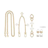 Белый четырехлистный клевер удлинитель цепи + четырехлистный клевер декоративная цепь + длинная цепь 90 см