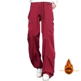 Ангора Красный Брюки [Утолщенные и с Флисовой Подкладкой]