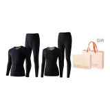 Черный (женский) + черный (мужской) - подарочная коробка комплект