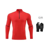 Красный + Ледокол Фитнес Перчатка - Черный