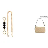 Янтарный Черный Удлинитель Цепь + Прямая Золотая Длинная Цепь