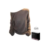 Кофейный асимметричный топ на одно плечо