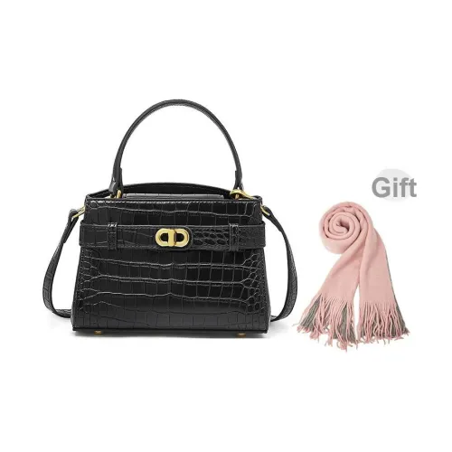 FOXER Синтетическая кожа Сумка Стандартная Женская Черная Белая