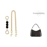 [Двухкомпонентный комплект] Золото-тёмный амбра 13 см + декоративная цепь 45 см