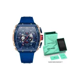 MF0399G Розовый корпус, синий резиновый ремешок