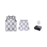 Серый + Серый (Шахматный узор, коробка)