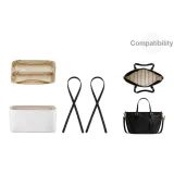 [Черный Плечевой ремень Двухкомпонентный комплект] Отделение Стиль Позиционирование Белая бумага DuPont Подкладка + Черный Плечевой ремень 81 см