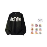 Флисовая подкладка, черный (в комплекте с случайной куклой, сувенирами и украшениями, 1 размер, 623)