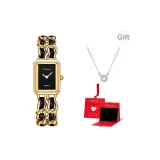 Золотистый, черный, пластина (в коробке "Восторг") + с ожерельем