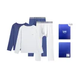 Светло-серый + Королевский синий (Набор из 2 частей, Бесплатная стирка без забот)