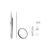 [Профессиональный 0,01 мм] Ножница нос + 10x HD увеличительное стекло - Включает ультраострый шприц