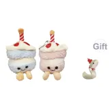 Торт на день рождения [Синий+Розовый] 2 упаковки (Включает 1 упаковку маленькой куклы Зеленая Змея)