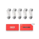 5 пар, подарочная коробка, набор (молочно-белый)