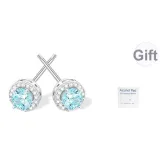 [Парные серьги Синий] Гламурный синий