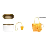 [2-Предметный комплект] Желтая нижняя заколка + мини подкладка