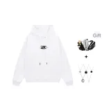 Белый (в комплекте с модным ожерельем и сумкой через плечо)