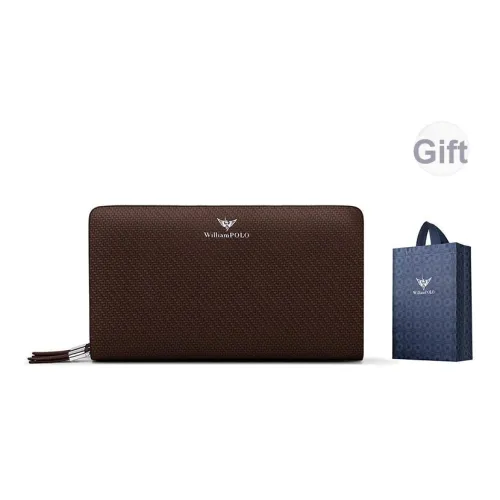 WilliamPOLO Коровья кожа большой объем клатч кошелек обычный мужской многоцветный