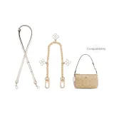 [Через плечо Плечевой ремень] Экрю Регулируемый 90-120+ Клевер четырехлистный Декоративная цепочка