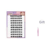 Клей-Бесплатно Двойной-Конечник Пшеница Накладные ресницы + Золотистый Перо Пинцет