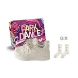 Бежевый + Коробка + Подарочные носки