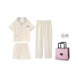 Набор из трех предметов цвета экрю + сумка для покупок в форме сердца