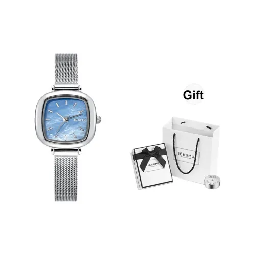 ICHUMU Watch Женские Квадратные Маленькие ICE CUBE Женские Часы Роскошь Нишевый Бренд Студенческие Водонепроницаемые