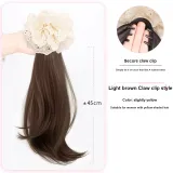 Улучшенная заколка-коготь, стиль позиционирования [Светло-коричневый]