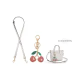 [Через плечо] Белый + Розовый кристалл Вишня Подвеска