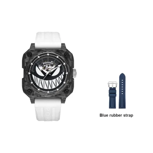ROMAGO Механические Мужские Часы Light Rider Collection 46мм*46мм*16мм Белые