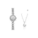 Градиентный Серебряный [Апельсин Изящная коробка + Луна и Звезда Ожерелье реки]