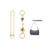 Цепь из золота и меди + ключ + удлинительная цепь с замком