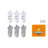 6 пар (Белый 3, Светло-серый 3)