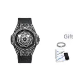 Черный корпус с черным ремешком [Включает кубинские браслеты]