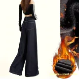 Джинсовый синий, увеличенный, с подкладкой