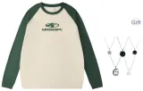 Абрикосовый зеленый (с ожерельем)