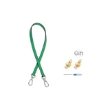 Серебряная модифицированная пряжка + зеленый короткий плечевой ремень